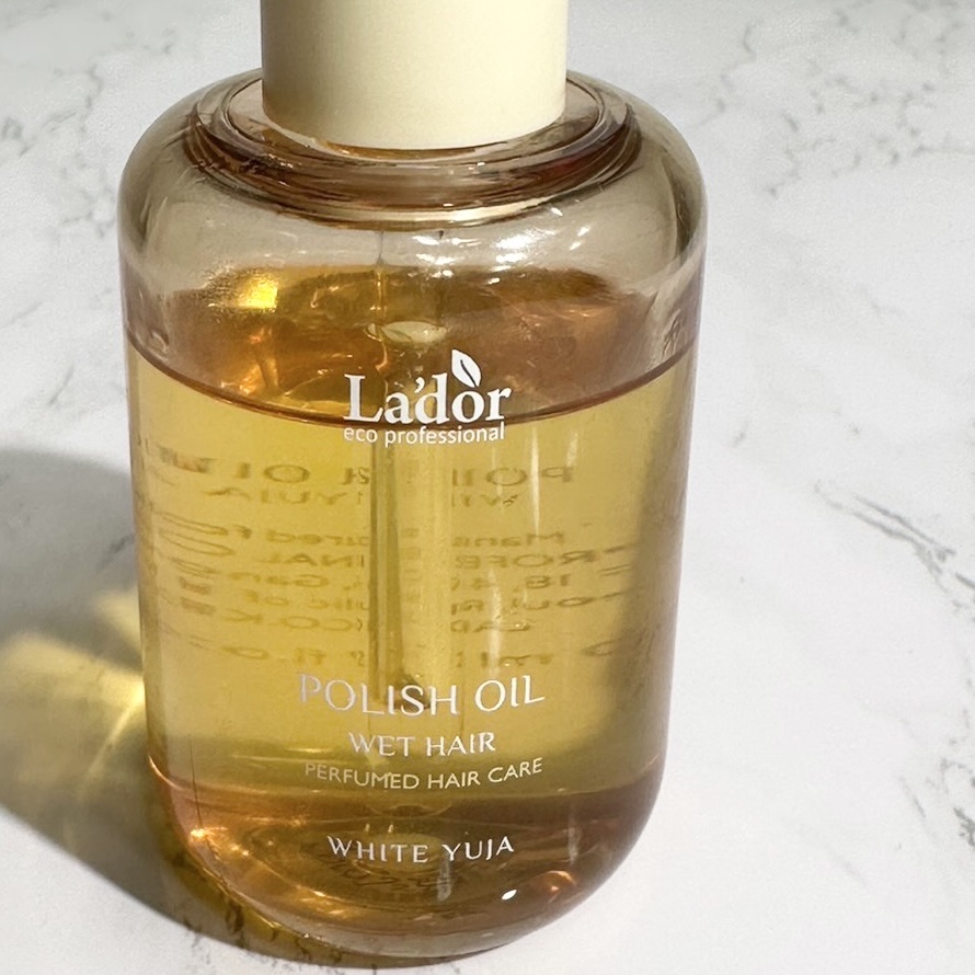 ポリッシュオイル＿ホワイトユズ/La'dor/ヘアオイルを使ったクチコミ（2枚目）