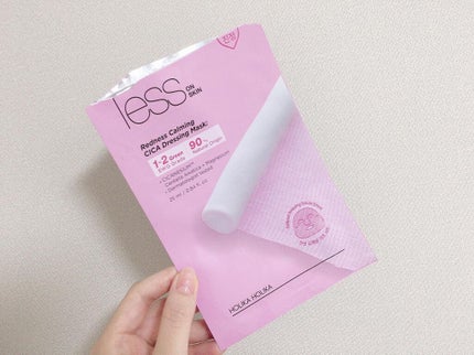 HOLIKA HOLIKA レスオンスキン シカマスクのクチコミ「
HOLIKA HOLIKA
less on skin CICA Dressing Mask.....」(1枚目)