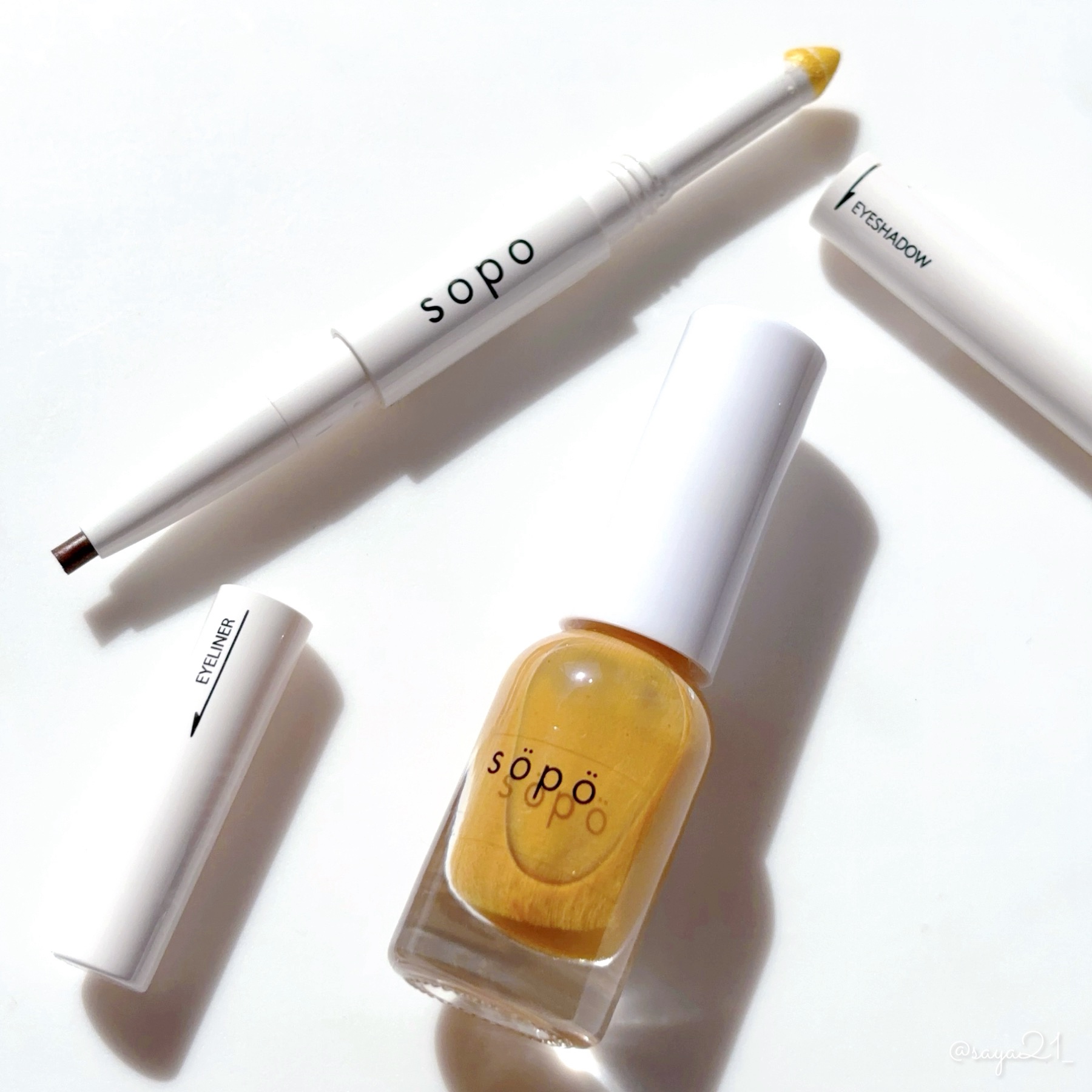 パウダー&ライナー/sopo/スティックアイシャドウを使ったクチコミ（1枚目）