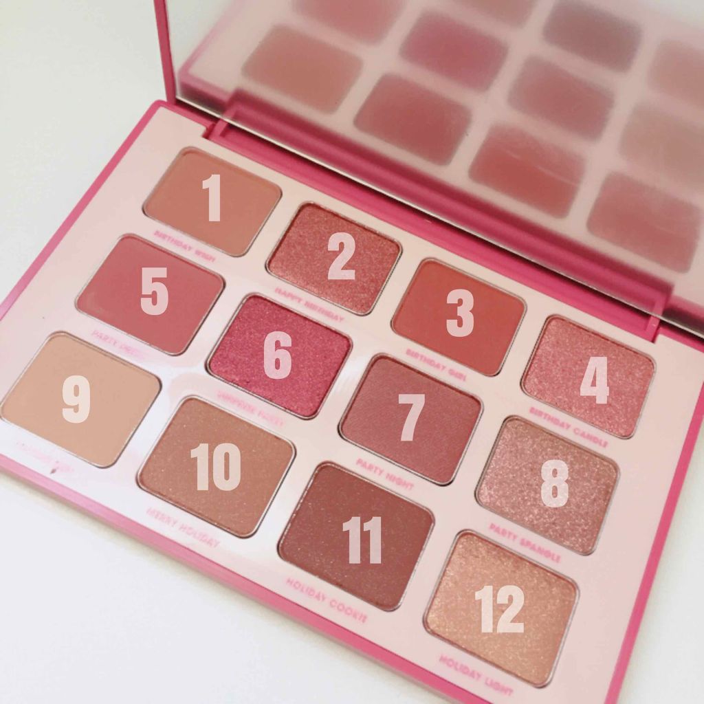 ピースマッチング12色シャドウパレット 2018 F/W/HOLIKA HOLIKA/アイシャドウパレットを使ったクチコミ（2枚目）