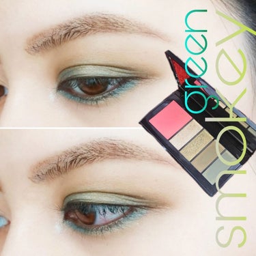 KIKO スマートアイ&チークパレットのクチコミ「#eye #eyes #eyemakeup #khaki #smokey #kiko #cos.....」（1枚目）