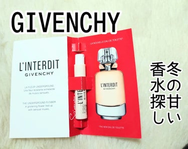 GIVENCHY ランテルディ オーデパルファムのクチコミ「ポップアップイベントでサンプルをいただきました！
フルーティフローラル系の甘い香りで、冬にぴっ.....」（1枚目）