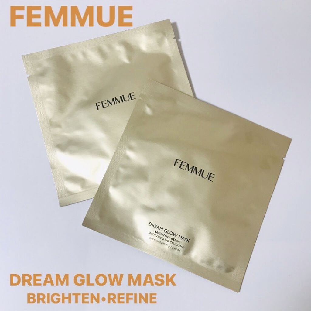 ドリームグロウマスク(BR)/FEMMUE/シートマスク・パックを使ったクチコミ（1枚目）