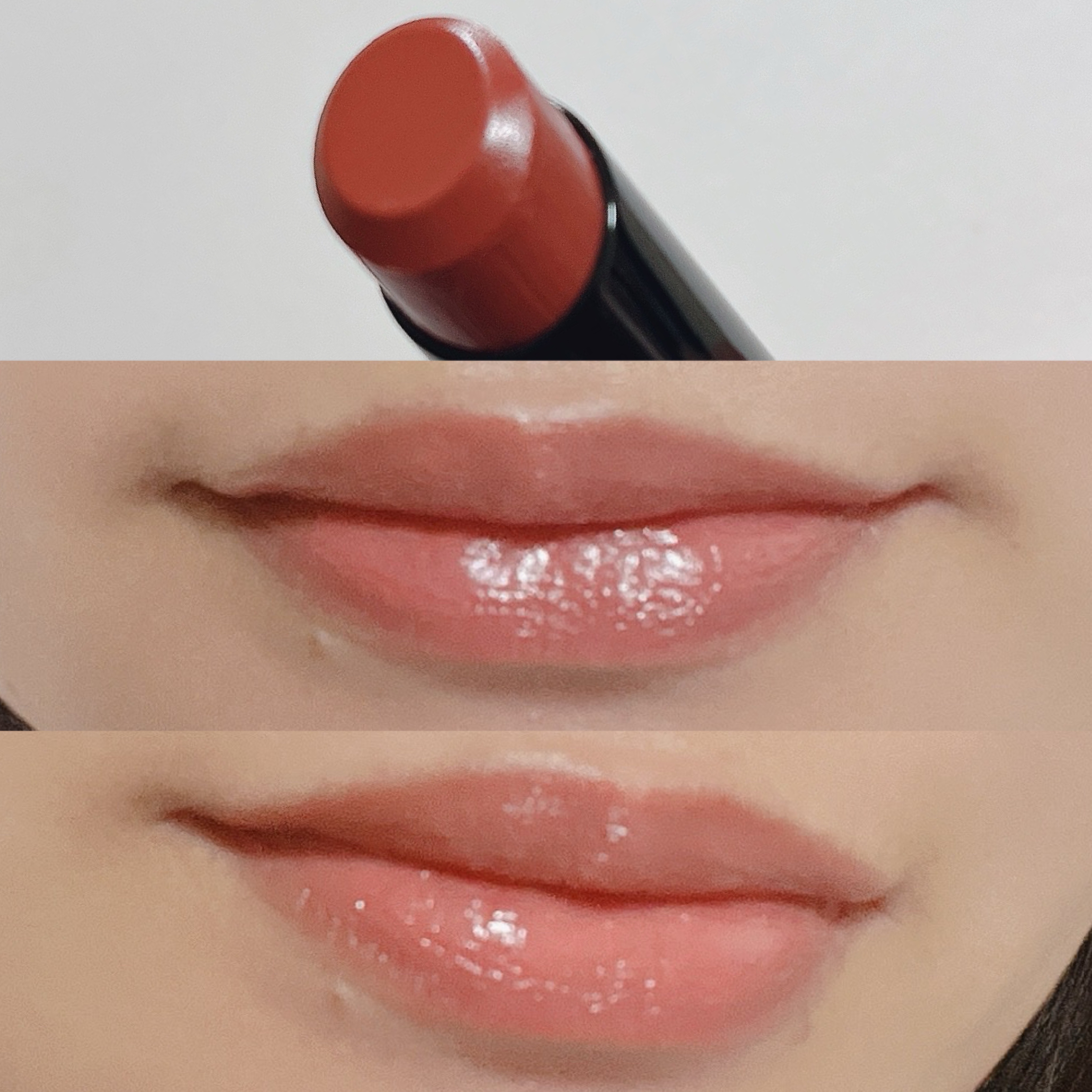 ルージュスターヴァイブラント V08 Peach Bloom/KANEBO/口紅を使ったクチコミ（3枚目）