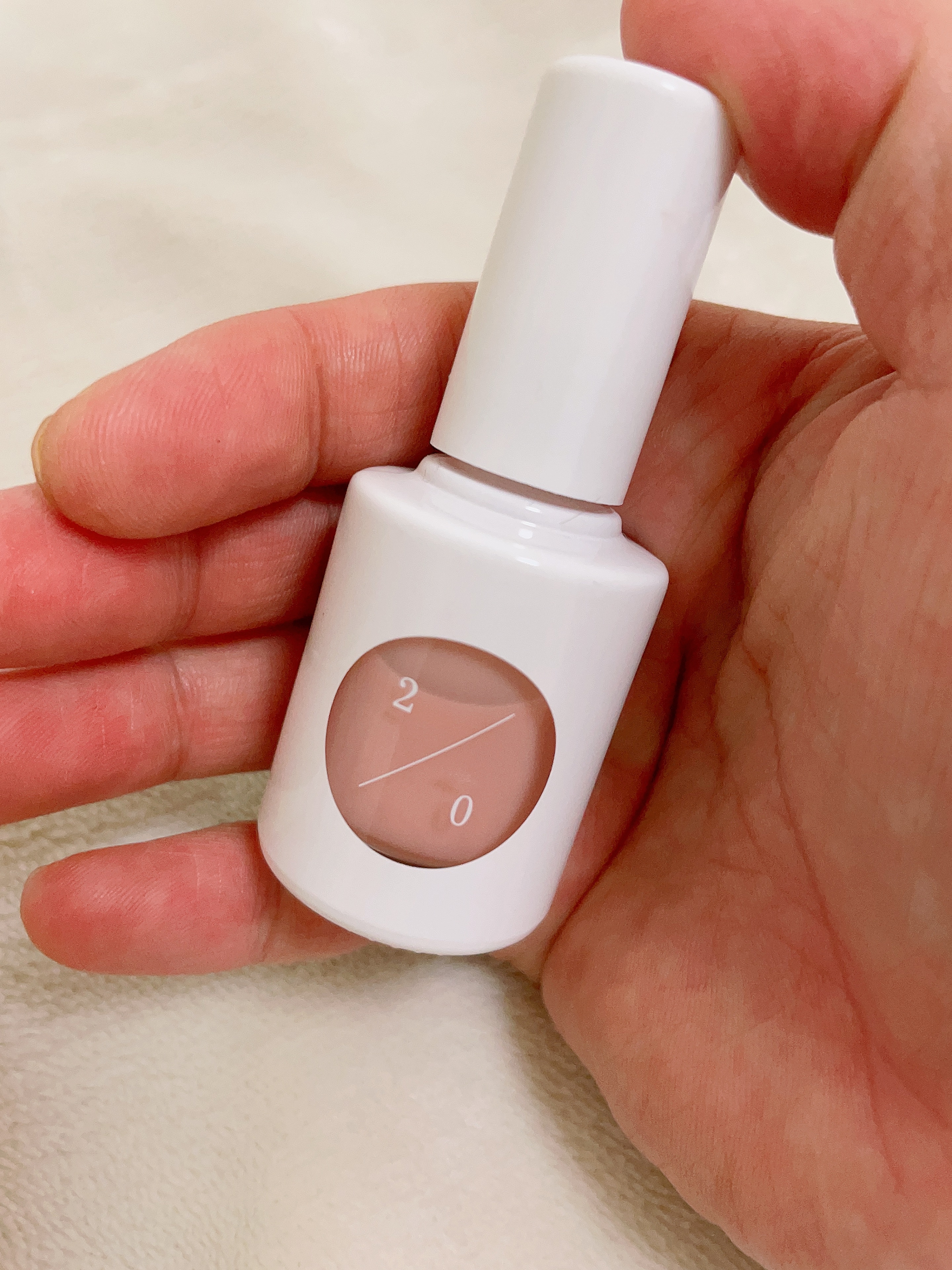 カラーベースコート ゼロ 2／0/uka/オールインワンネイルを使ったクチコミ（1枚目）