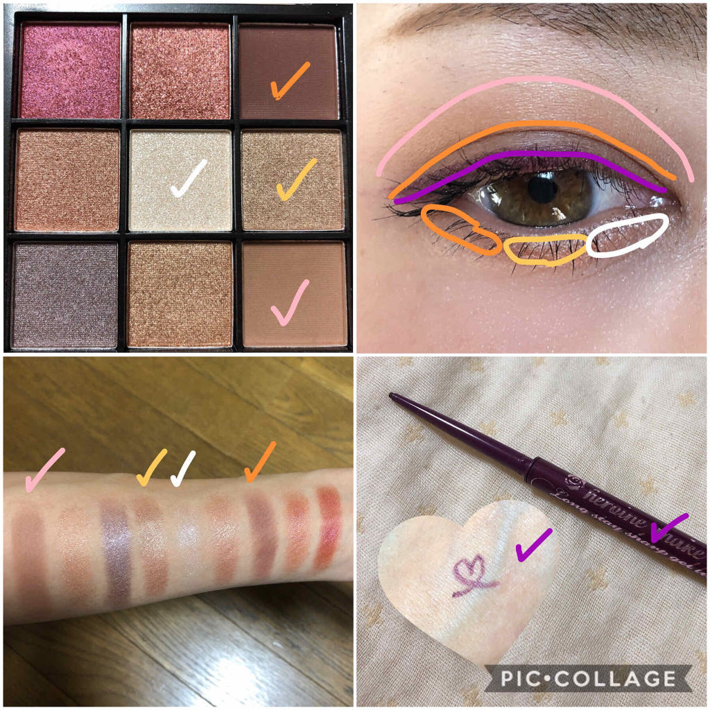 UR GLAM　BLOOMING EYE COLOR PALETTE/U R GLAM/アイシャドウパレットを使ったクチコミ（2枚目）