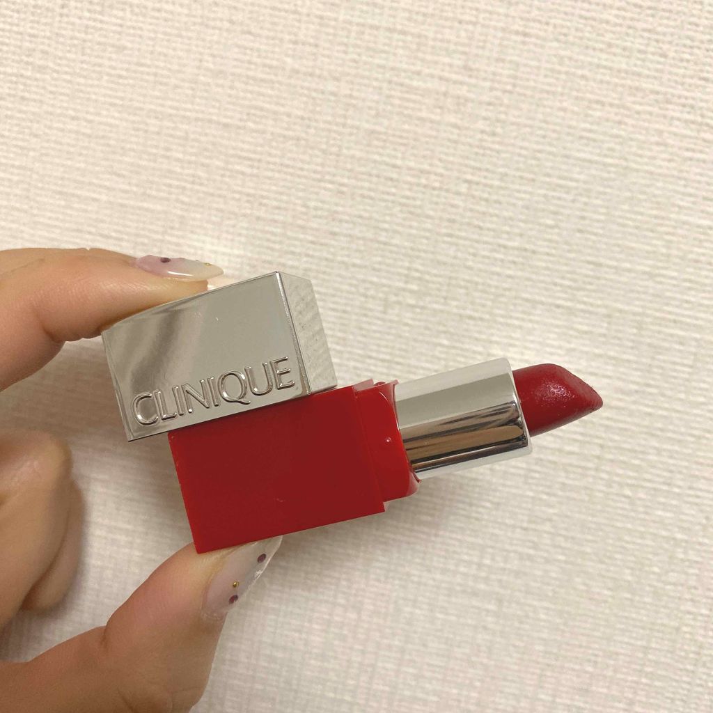クリニーク ポップ 08 チェリー ポップ/CLINIQUE/口紅を使ったクチコミ（1枚目）