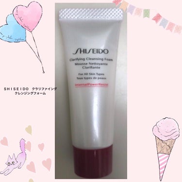 SHISEIDO クラリファイング クレンジングフォームのクチコミ「SHISEIDO　クラリファイング クレンジングフォームです🌸
こちらはサンプルを頂いたので使.....」（1枚目）