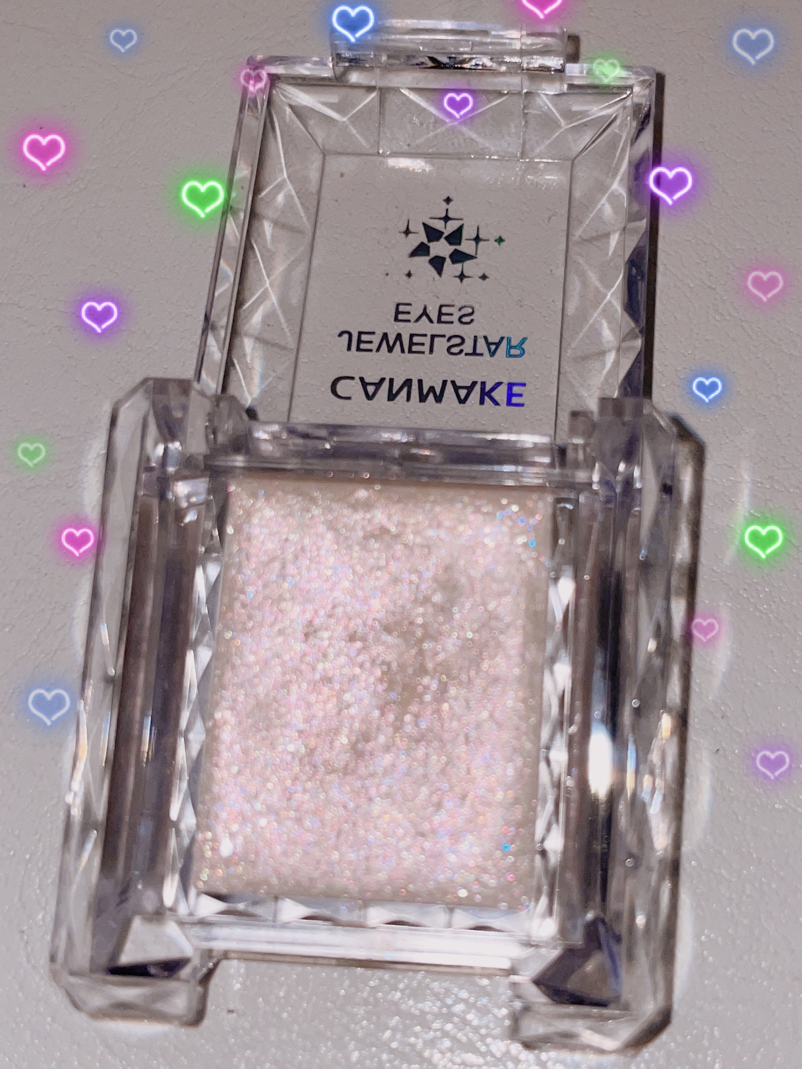 ジュエルスターアイズ 01 クリスタルシルバー/キャンメイク/ジェル・クリームアイシャドウを使ったクチコミ（1枚目）