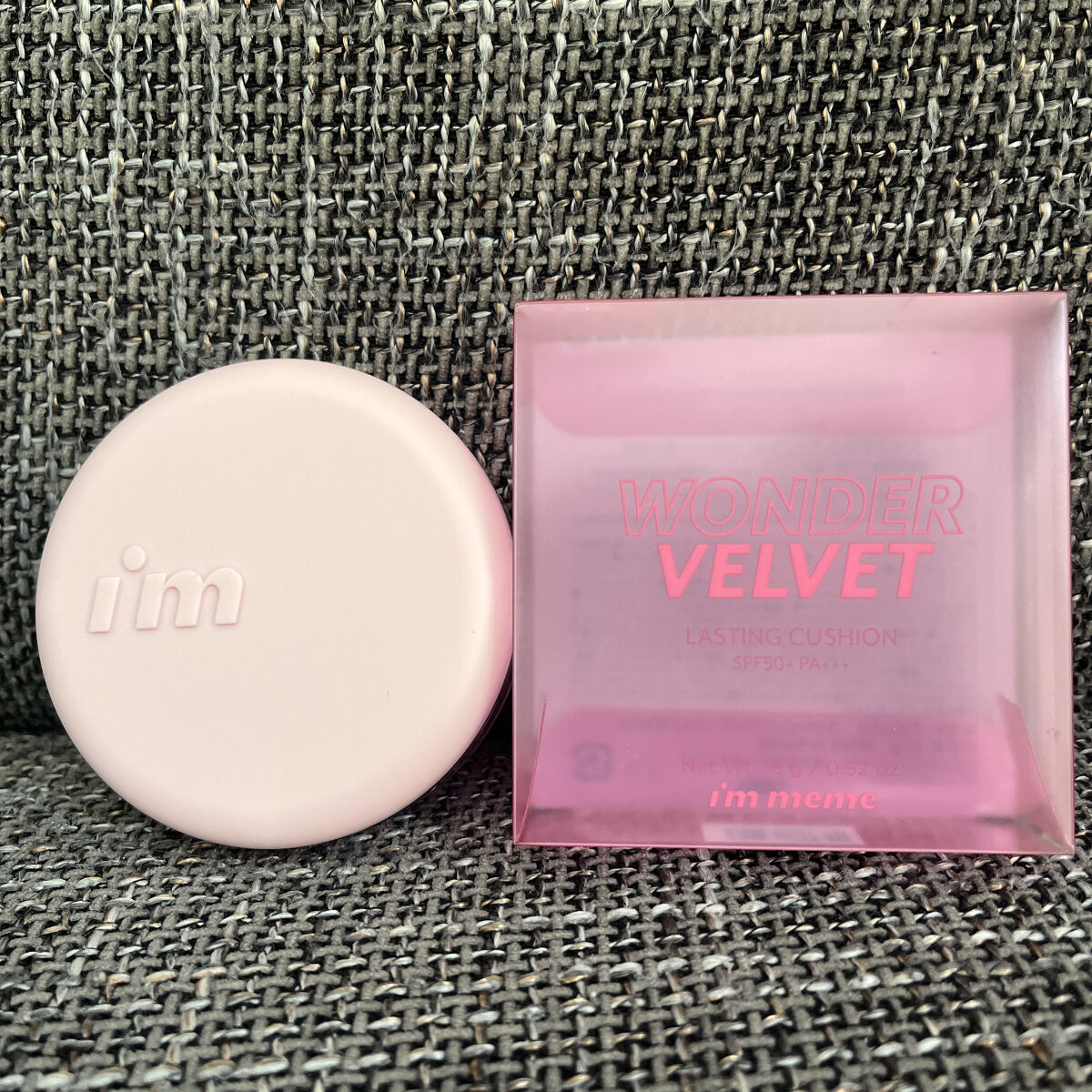 ワンダーベルベットラスティングクッション/i’m meme/クッションファンデーションを使ったクチコミ（1枚目）