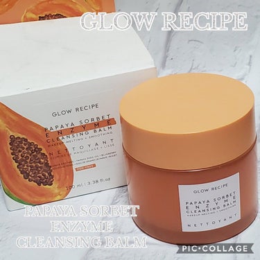 Papaya Sorbet Enzyme Cleansing Balm/Glow Recipe/クレンジングバームを使ったクチコミ（1枚目）