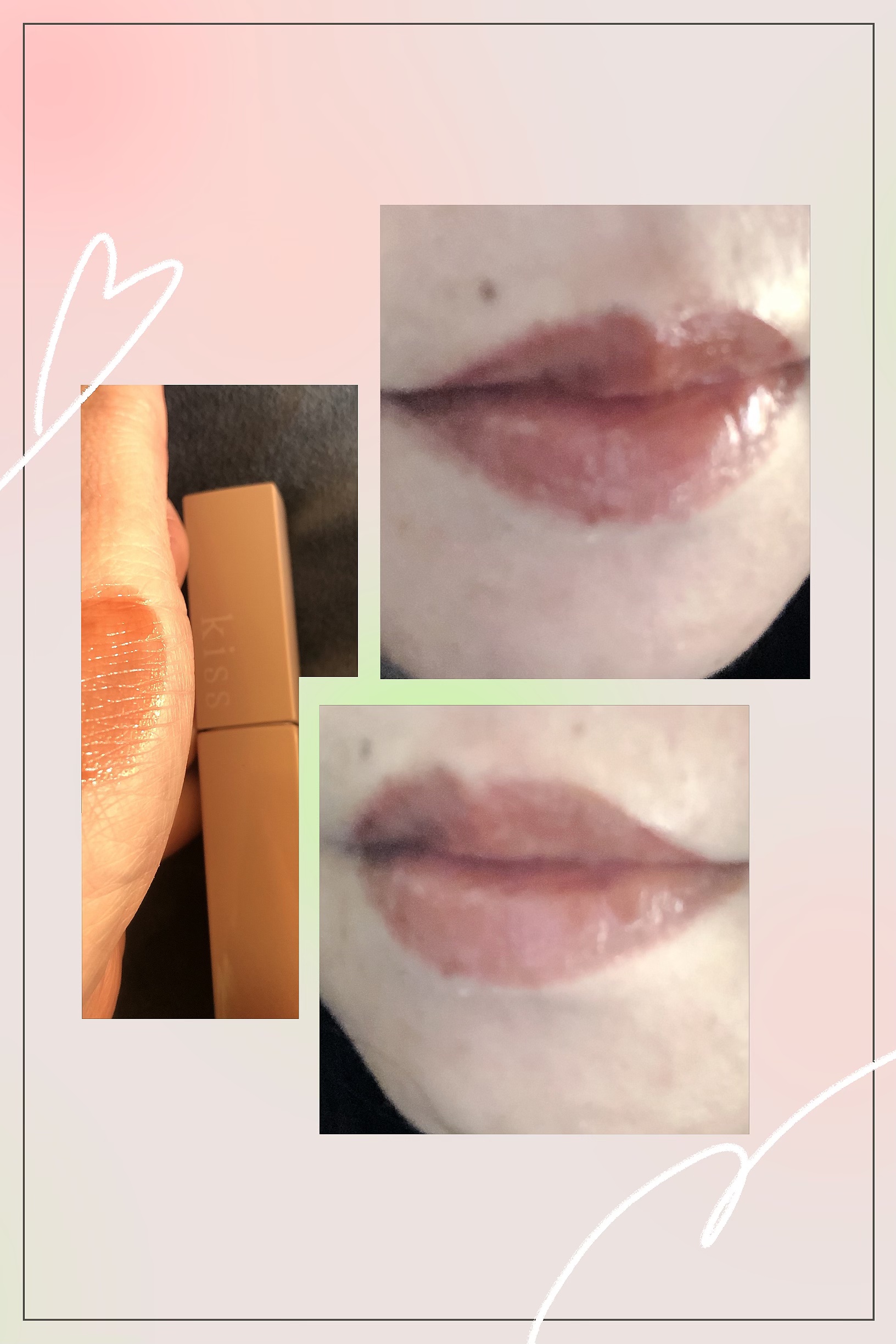 リップアーマー 08 肉球アプリコット/KiSS/口紅を使ったクチコミ（3枚目）