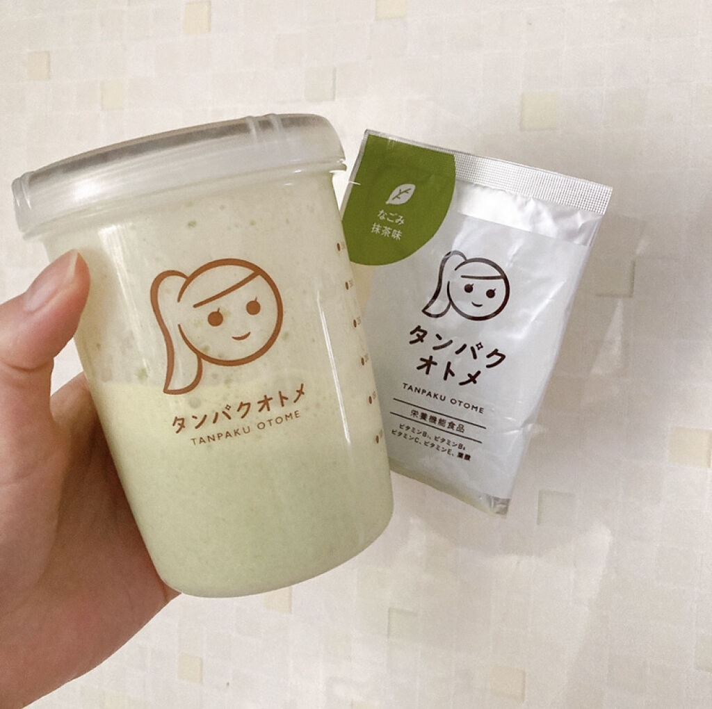 タマチャンショップ
タンパクオトメ　抹茶!

お試しサイズで飲んでみました♡

タンパクオトメのプロテインは
よく飲んでるけど本当に飲みやすい◎
市販のプロテインが美味しくなくて
プロテイン飲むのやめたー!って人にも
かなり向いてる商品だと
