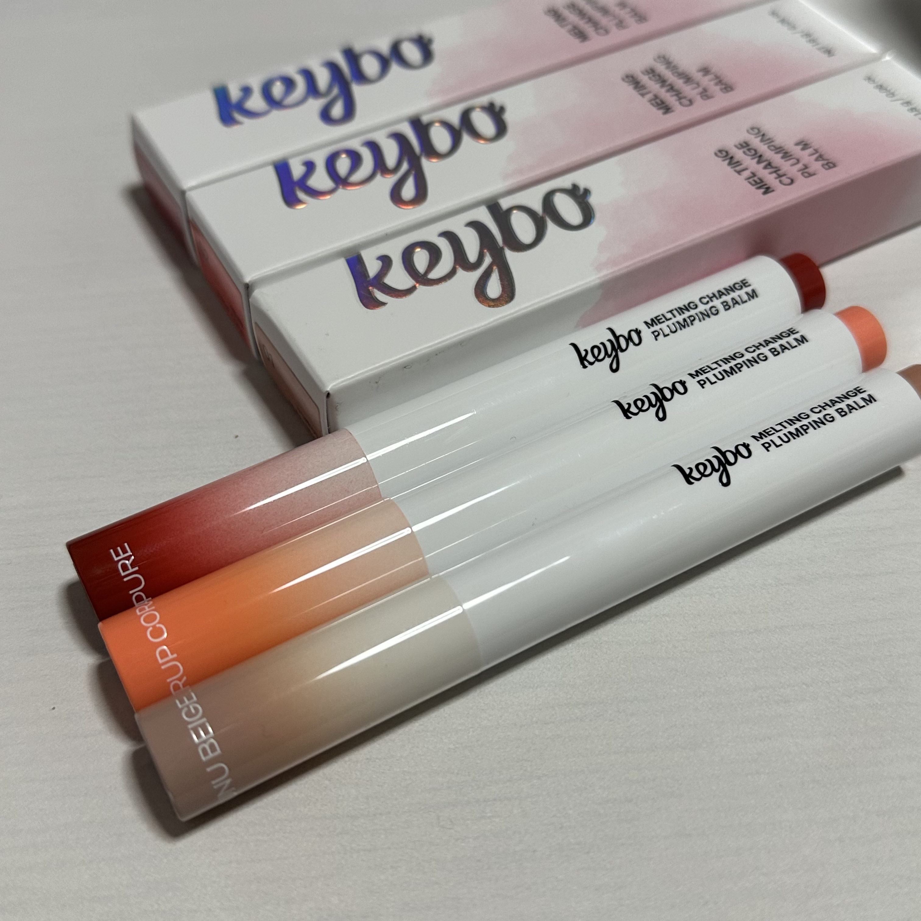 MELTING CHANGE PLUMPING BALM/keybo/口紅を使ったクチコミ（1枚目）