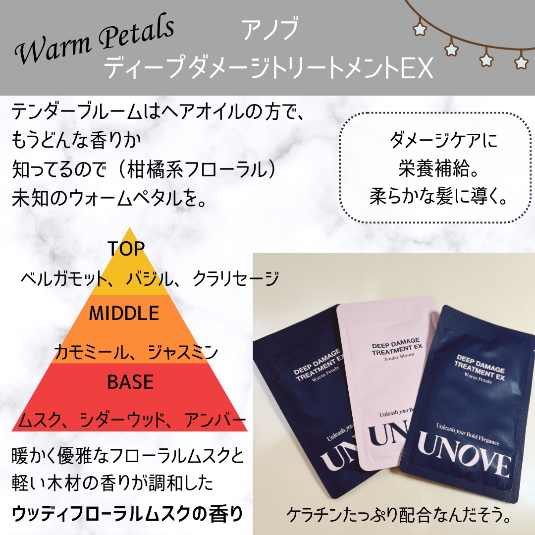 ディープダメージトリートメントEX/UNOVE/洗い流すヘアトリートメントを使ったクチコミ（2枚目）