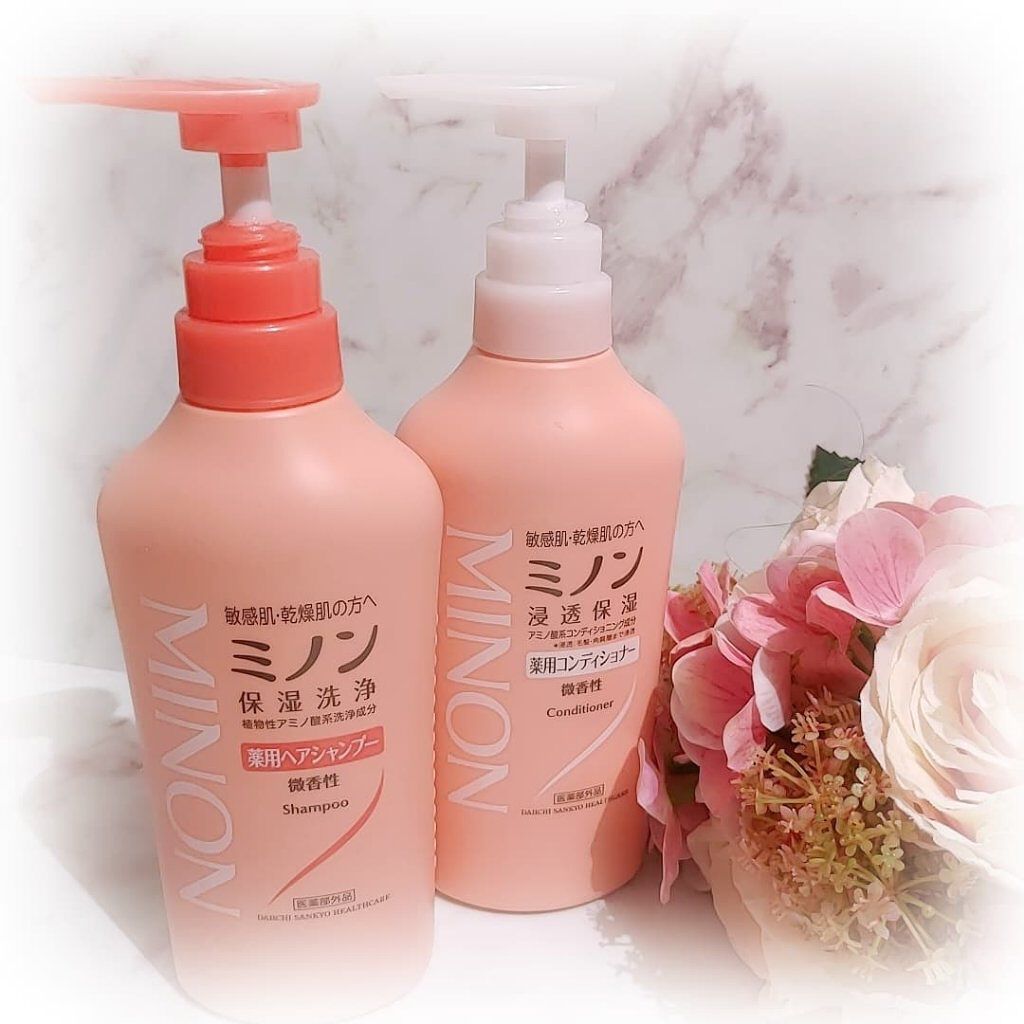 ミノン薬用ヘアシャンプー／薬用コンディショナー/ミノン/市販シャンプーを使ったクチコミ（1枚目）