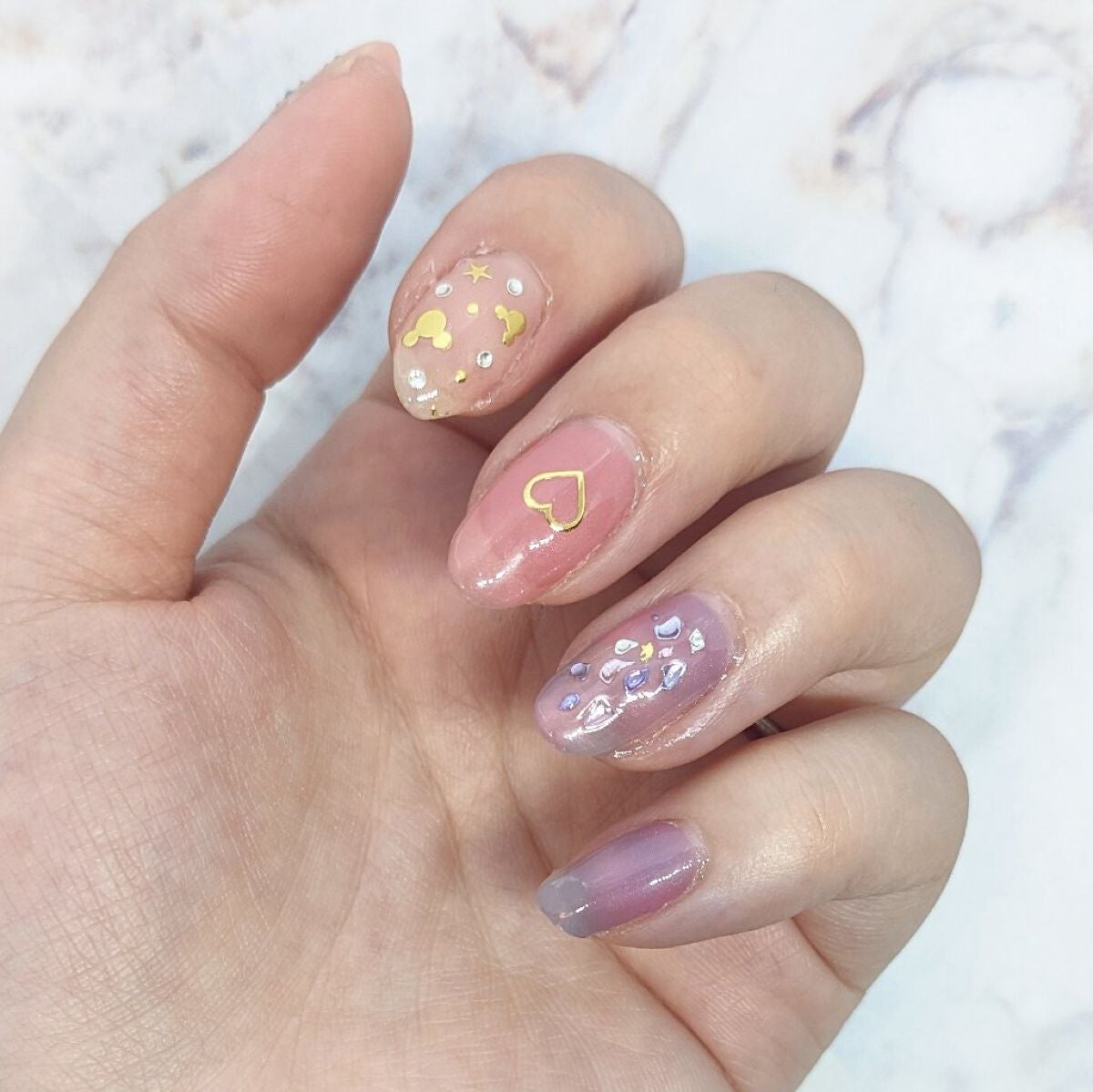 ネイルシール/Qoo10/ネイルシールを使ったクチコミ(2枚目)