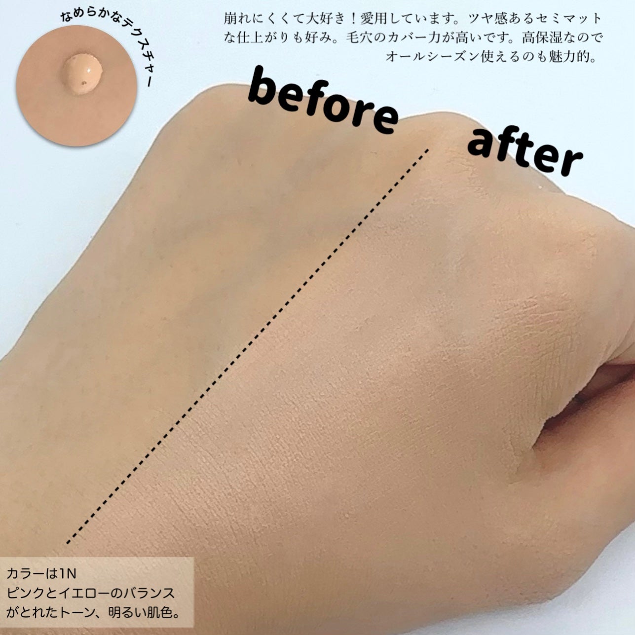 ディオールスキン フォーエヴァー フルイド グロウ/Dior/リキッドファンデーションを使ったクチコミ(2枚目)