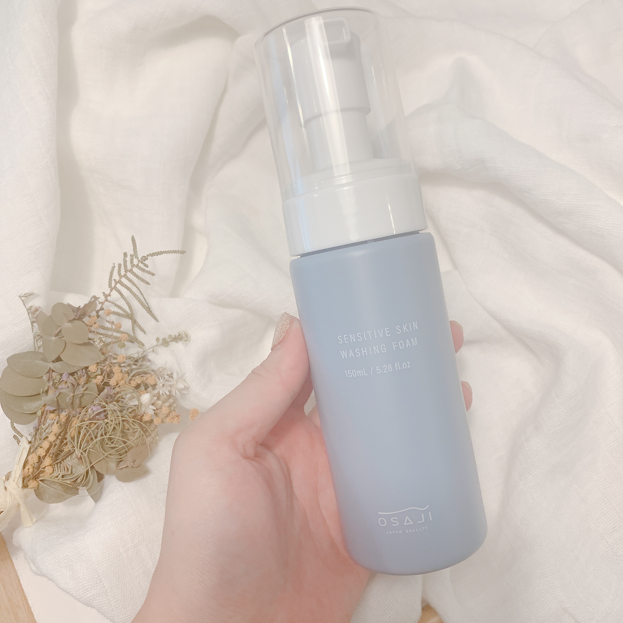 センシティブ スキン ウォッシングフォーム/OSAJI/泡洗顔を使ったクチコミ（2枚目）