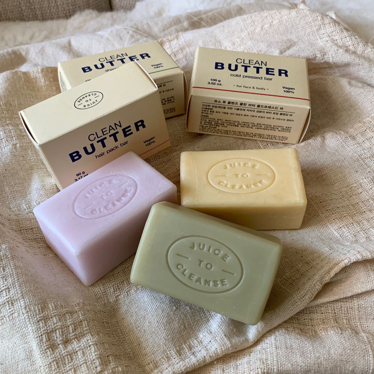 クリンバターコルドプレスドバー/JUICE TO CLEANSE/洗顔石鹸を使ったクチコミ(2枚目)