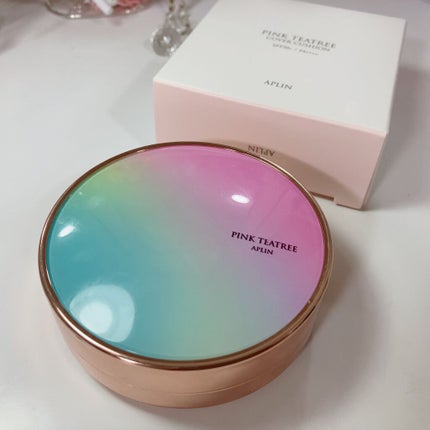 ピンクティーツリーカバークッション/APLIN/クッションファンデーションを使ったクチコミ(4枚目)
