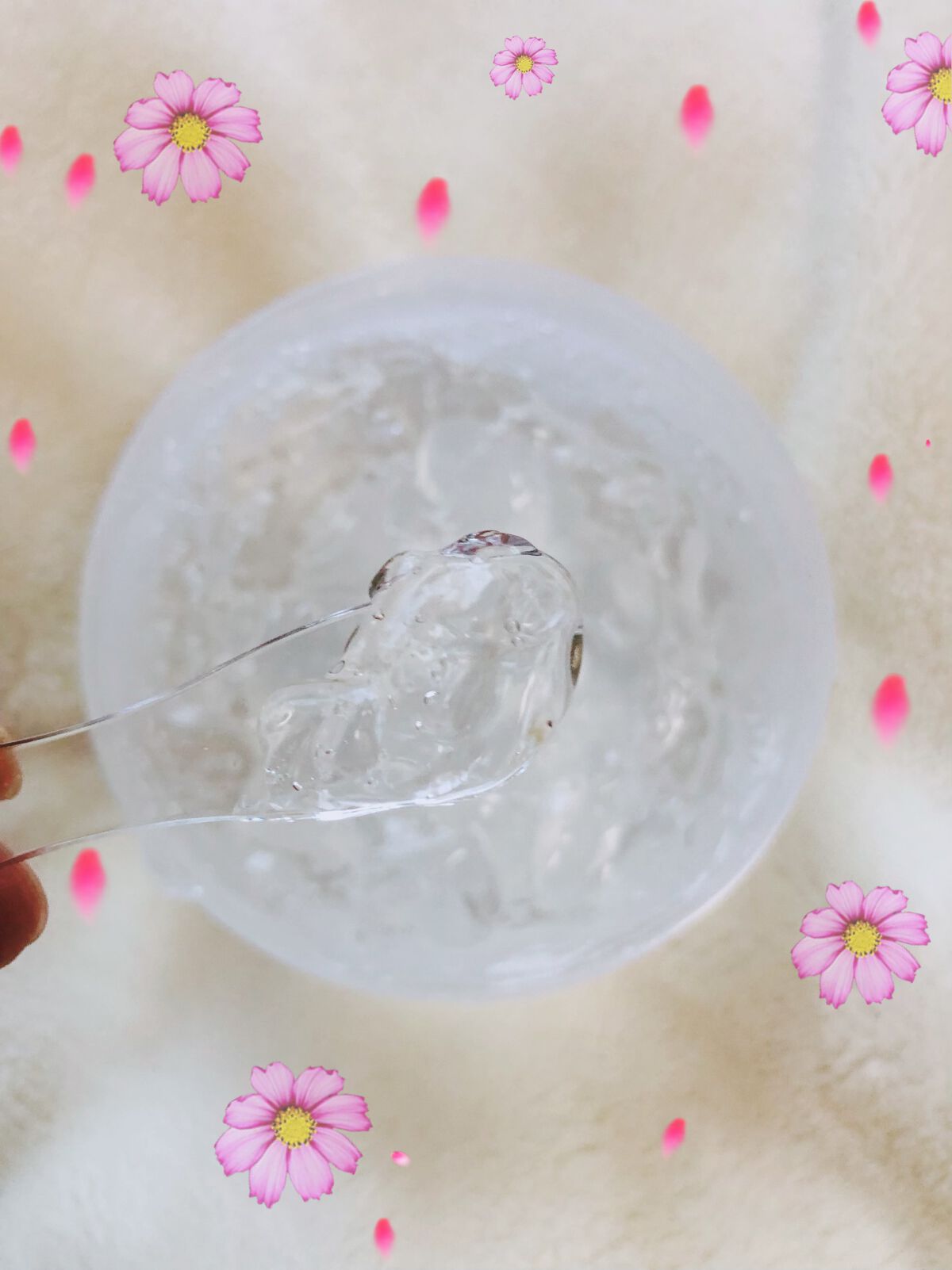 チェリーブロッサム モイスチャースージングジェル/SKINFOOD/その他スキンケアグッズを使ったクチコミ（3枚目）