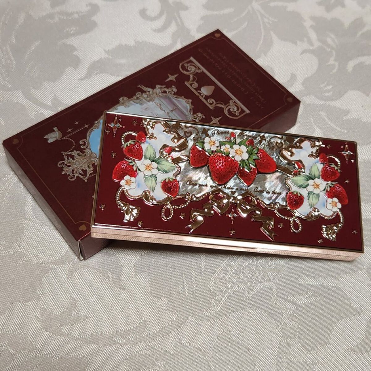 ストロベリーロココ アイシャドウパレット/FlowerKnows/アイシャドウパレットを使ったクチコミ（2枚目）