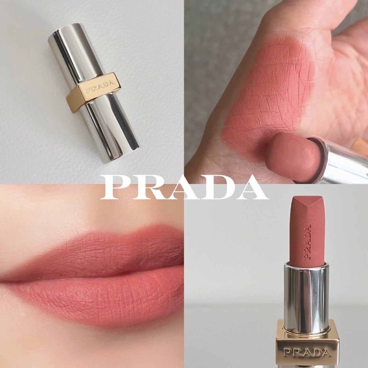 モノクローム ウェイトレス リップカラー(マット レザー)/PRADA BEAUTY/口紅を使ったクチコミ(1枚目)