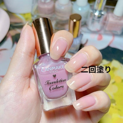 ファンデーションカラーズ/キャンメイク/マニキュアを使ったクチコミ(4枚目)