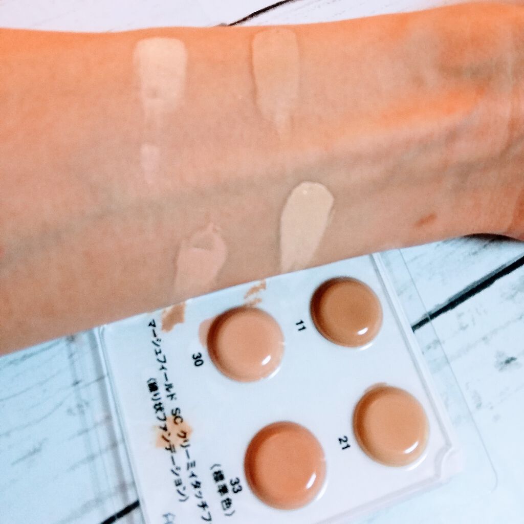 マーシュフィールド SC クリーミィタッチファンデ/マーシュ・フィールド/クリーム・エマルジョンファンデーションを使ったクチコミ(2枚目)