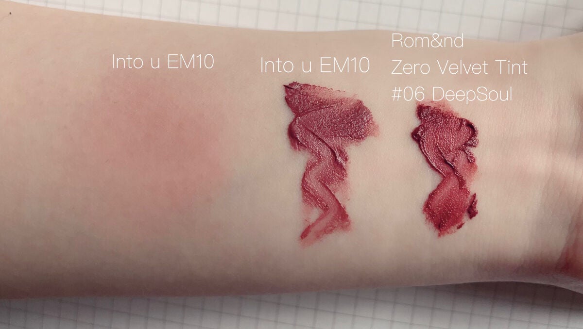 ゼロベルベットティント/rom&nd/リップティントを使ったクチコミ(3枚目)