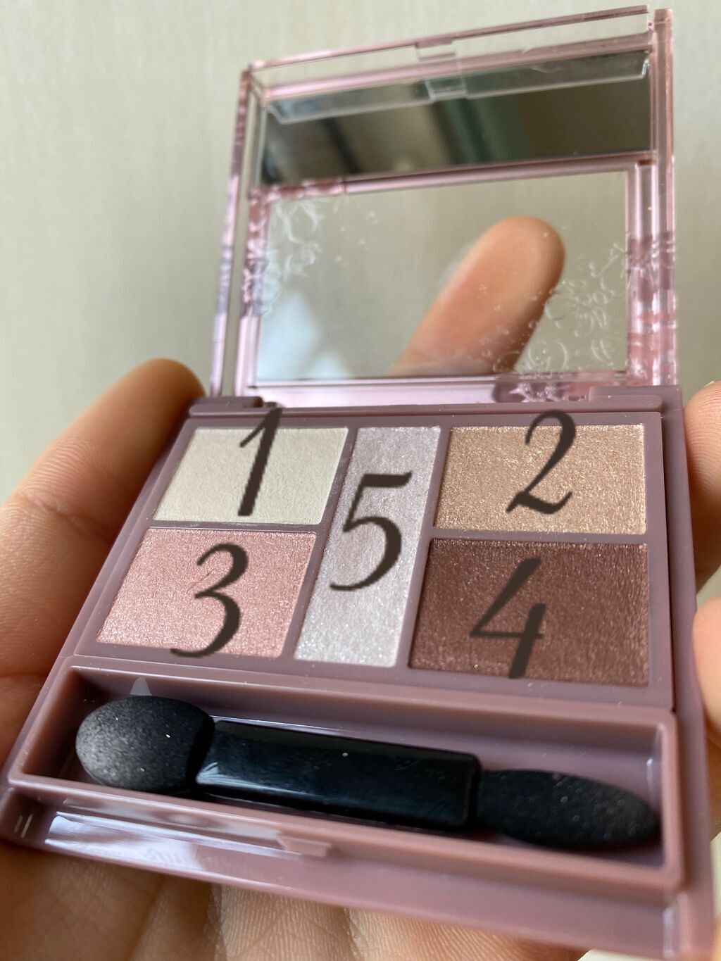 パーフェクトスタイリストアイズ 05 ピンキーショコラ/キャンメイク/アイシャドウパレットを使ったクチコミ（2枚目）