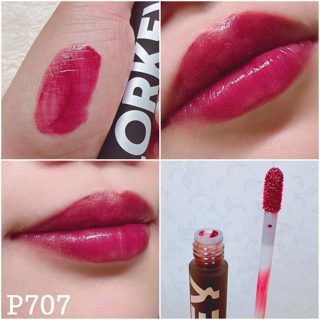 シャインミラーティント/COLORKEY/リップティントを使ったクチコミ（3枚目）