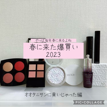 2023年最初の爆買い。

てへ。満足したからいいや。
今年度もお疲れ！自分！

その前に、Instagramのアカウントを連携してみました。
マジで日常だし、オタク丸出しです。
コスメの話とかほぼしま