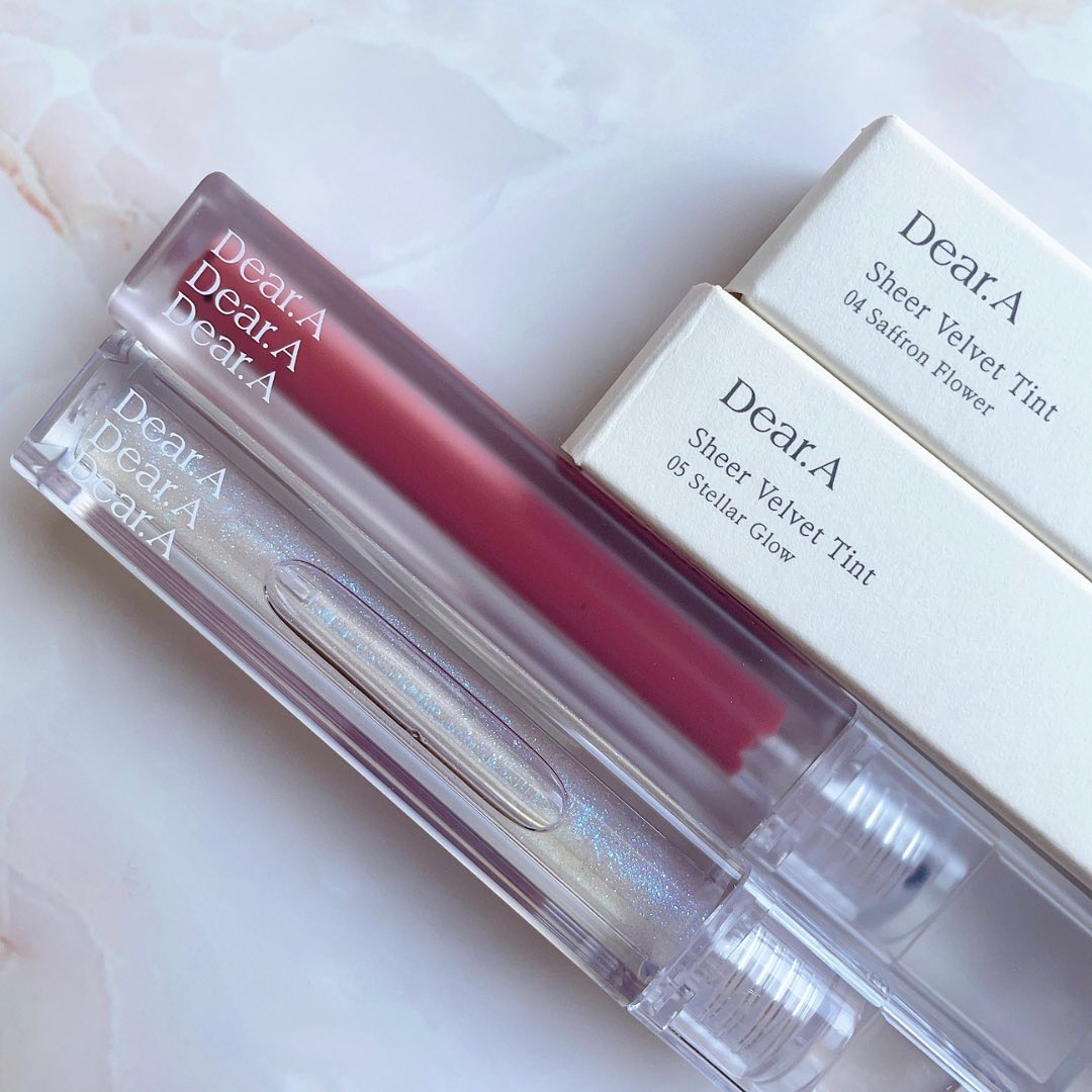 シアーベルベットティント 05 ステラ―グロウ/Dear.A/リップティントを使ったクチコミ（1枚目）