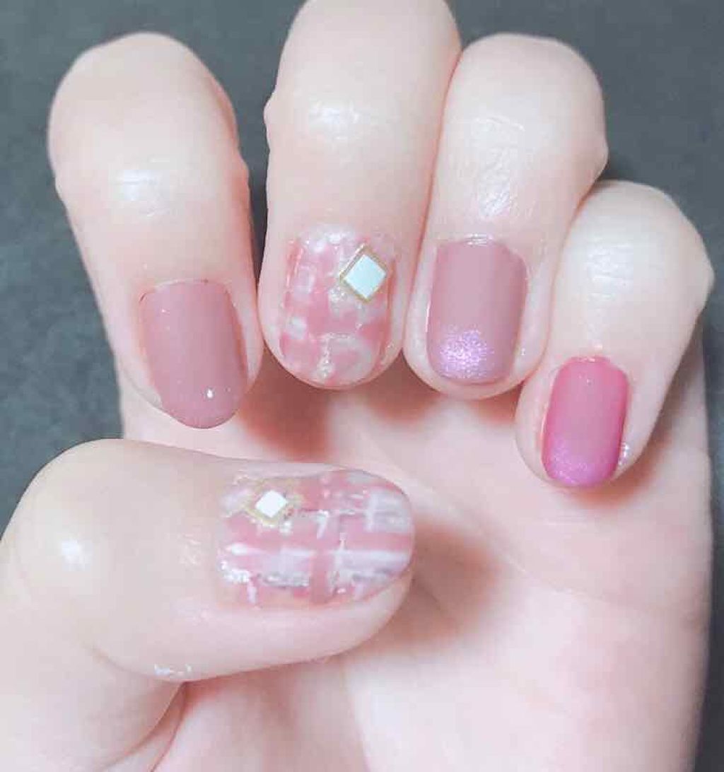 #セルフネイル,#ネイル,#シンプル秋ネイル,#ツイードネイル,#ショートネイルのネイルデザイン