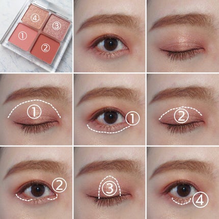 pressed powder palette/ColourPop/アイシャドウパレットを使ったクチコミ(4枚目)