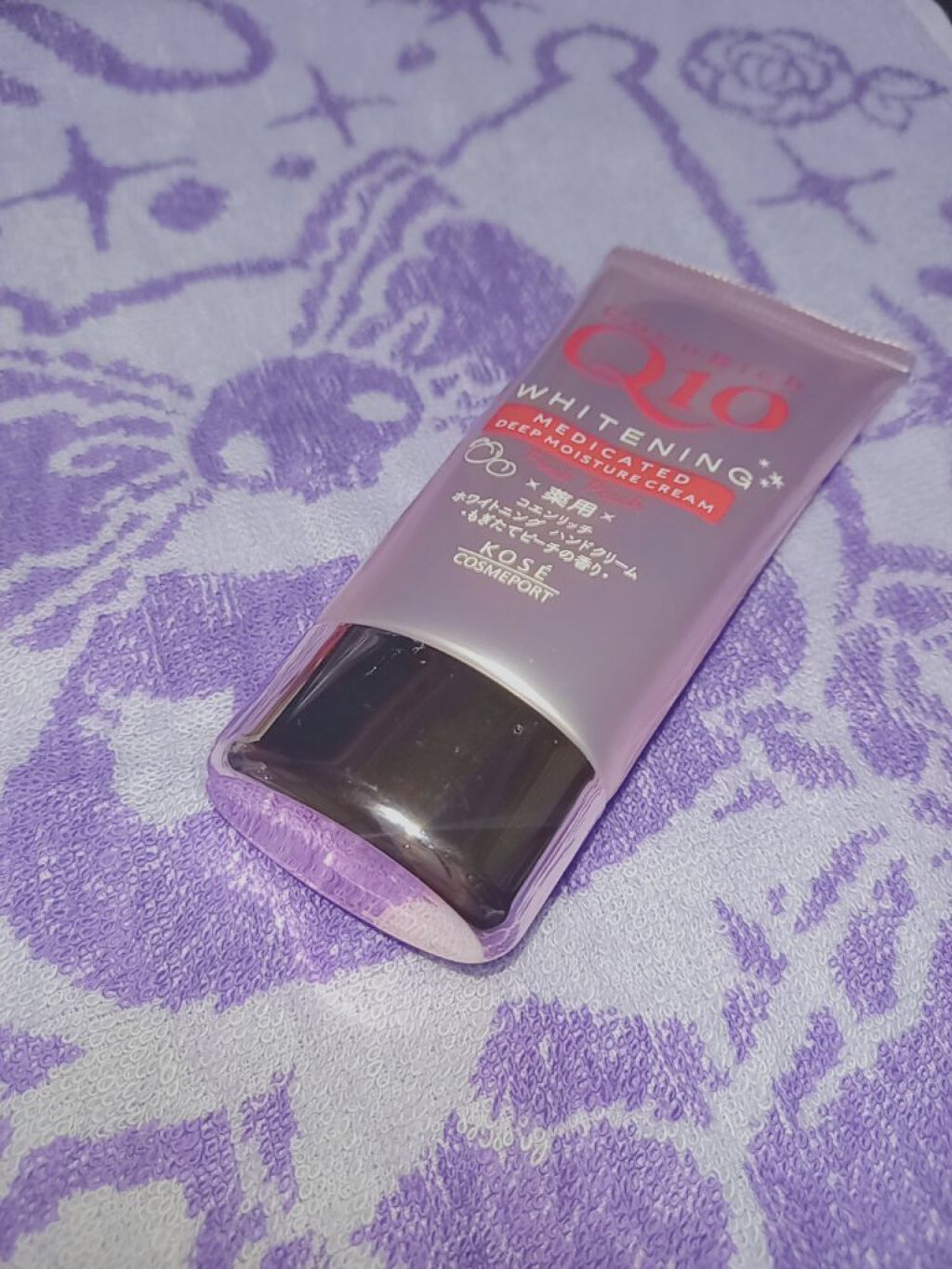 薬用ホワイトニング ハンドクリーム（もぎたてピーチ）/コエンリッチQ10/ハンドクリームを使ったクチコミ（1枚目）