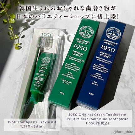 チェジュミネラルソルトブルーオーガニック歯磨き粉/1950/歯磨き粉を使ったクチコミ(2枚目)