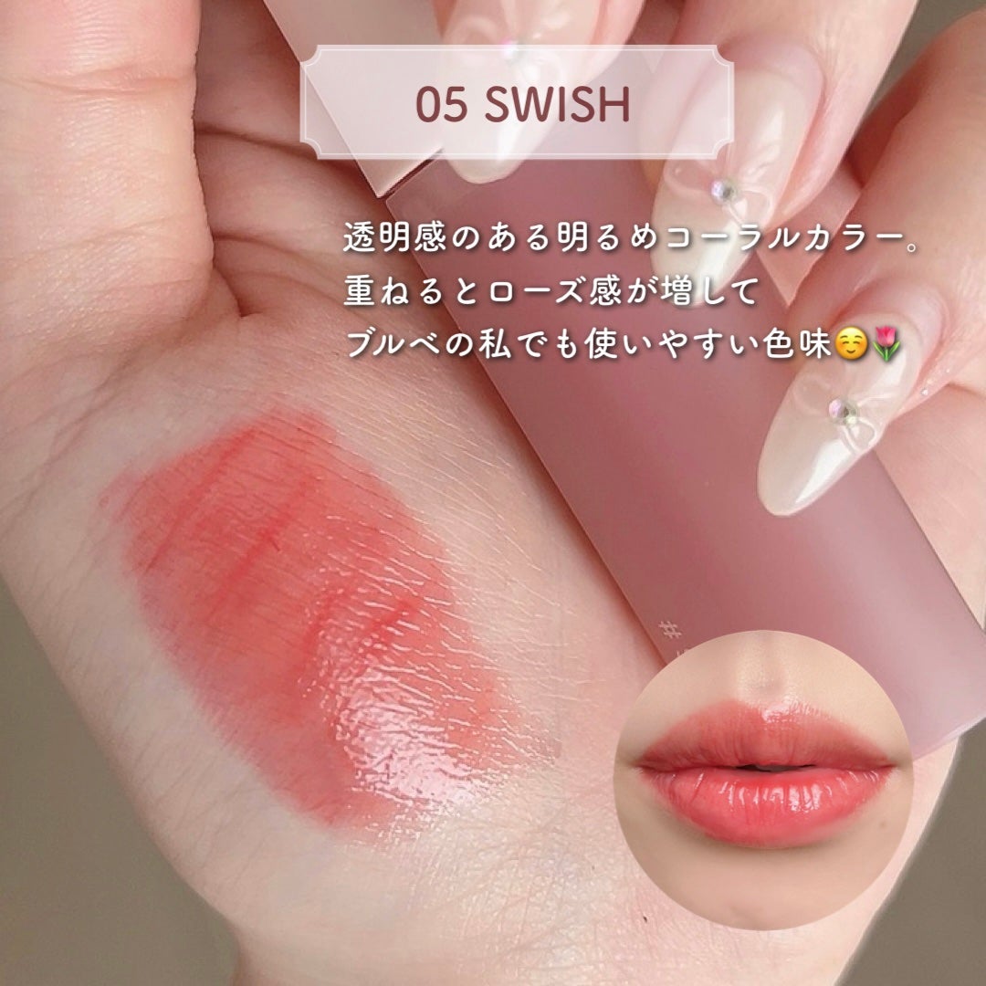 ハートクラッシュ ベアグレイズティント/HOLIKA HOLIKA/リップティントを使ったクチコミ(3枚目)