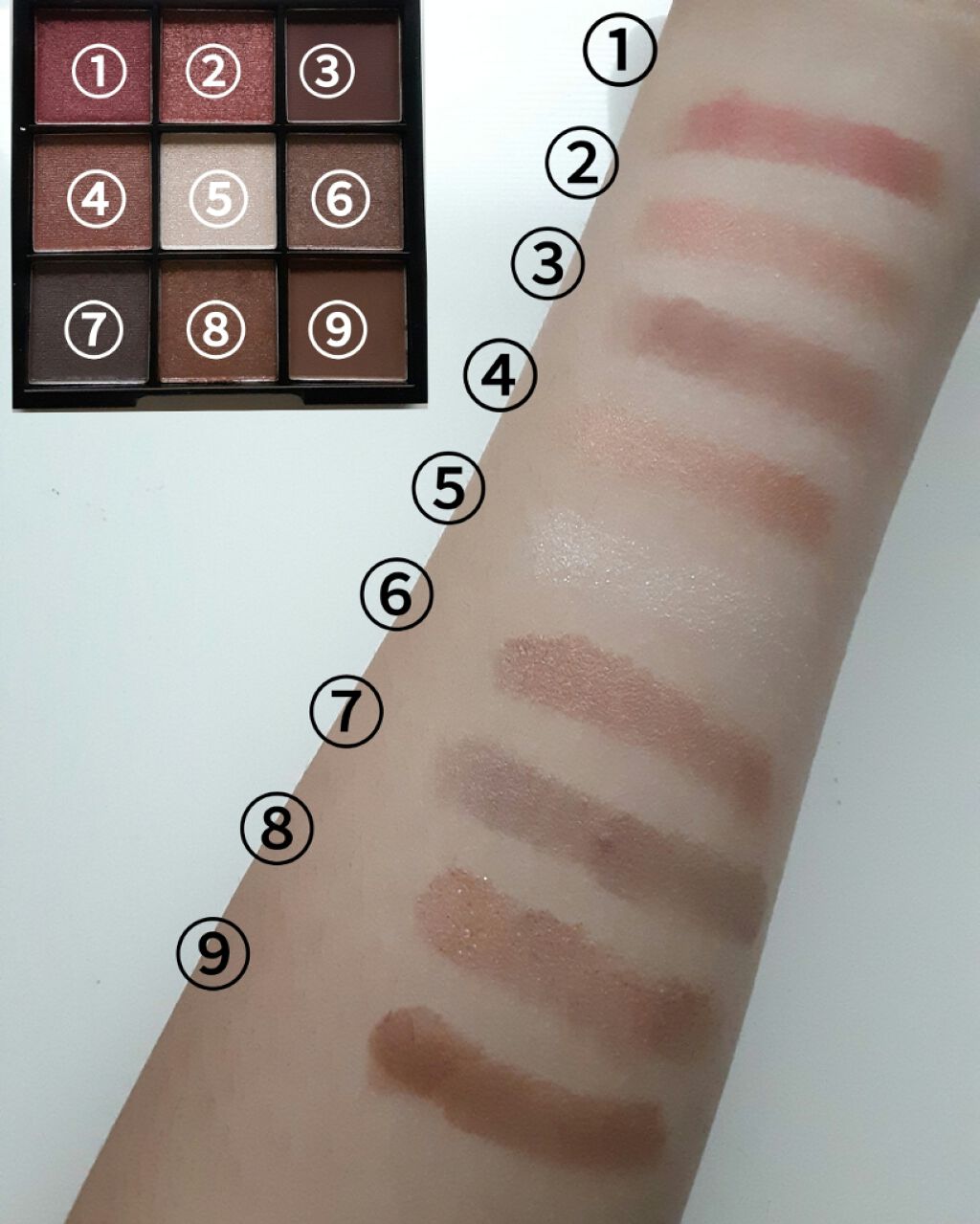UR GLAM BLOOMING EYE COLOR PALETTE/U R GLAM/アイシャドウパレットを使ったクチコミ(3枚目)