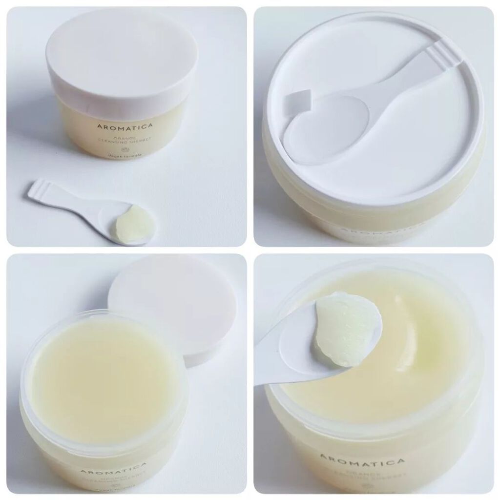 オレンジクレンジングシャーベット/AROMATICA/クレンジングバームを使ったクチコミ(2枚目)