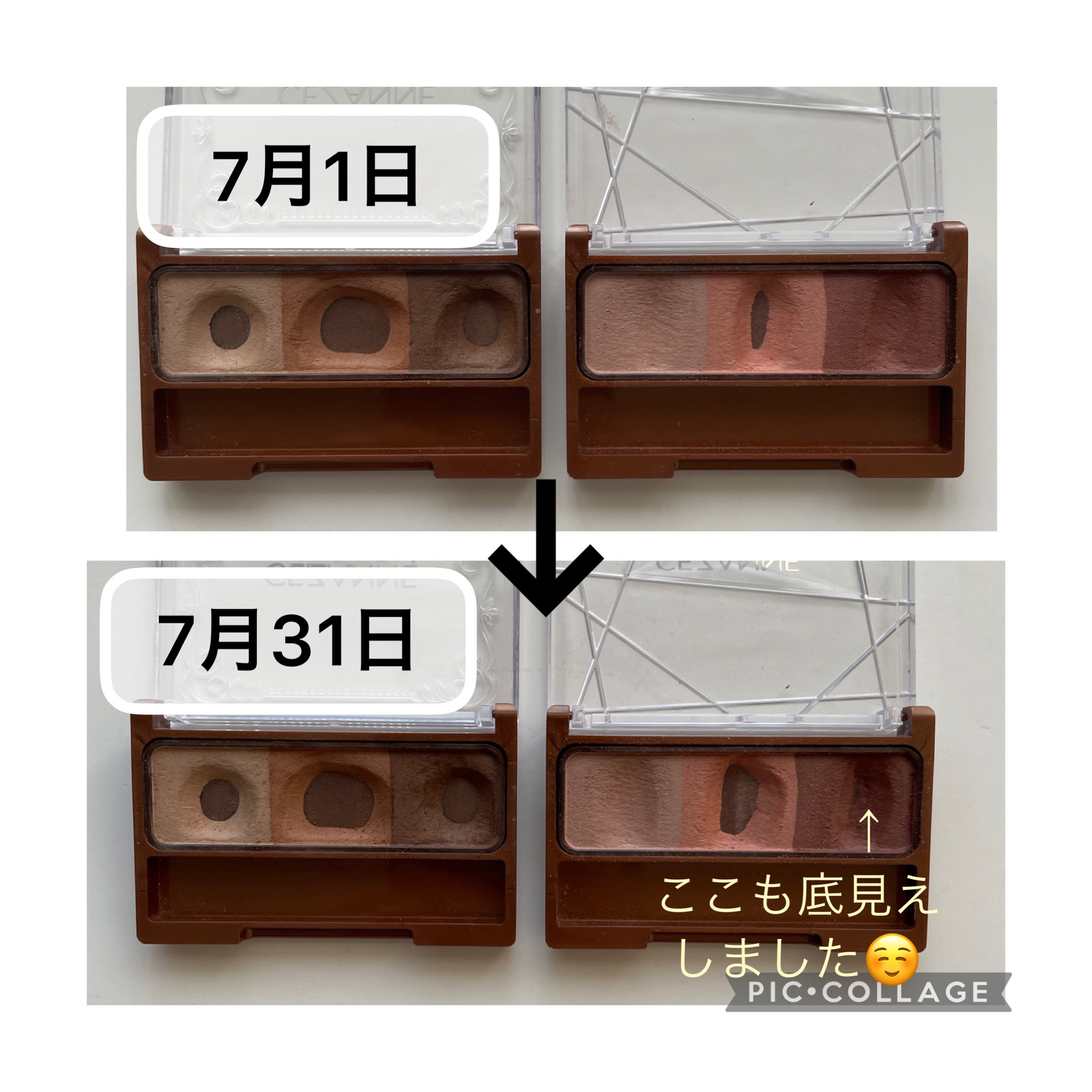 ノーズ＆アイブロウパウダー/CEZANNE/パウダーアイブロウを使ったクチコミ（2枚目）