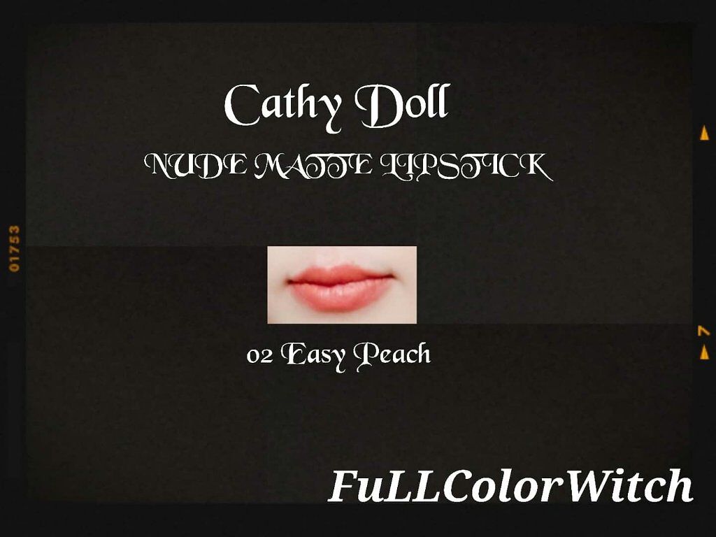 ヌードマットリップスティック/CathyDoll/口紅を使ったクチコミ（2枚目）