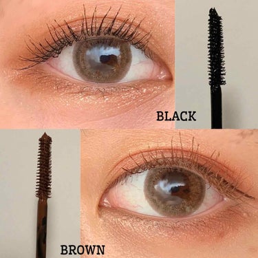 3CE BROWN LACQUER MASCARAのクチコミ「\3ce LACQUER MASCARA BLACK・BROWN/

長さがでてカールキープ力.....」（2枚目）