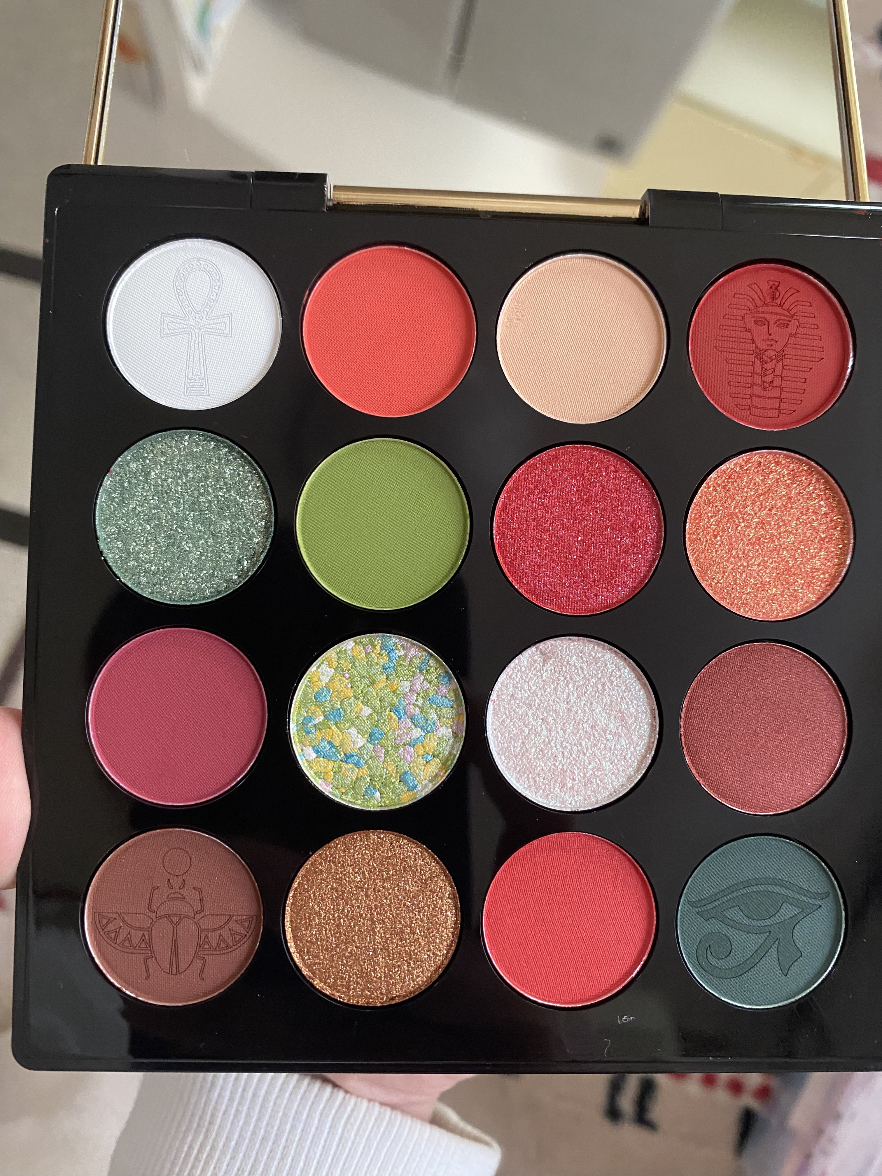 大英博物館 エジプトシリーズ アイシャドウパレット 05 アンクアミュレット/ZEESEA/アイシャドウパレットを使ったクチコミ（2枚目）