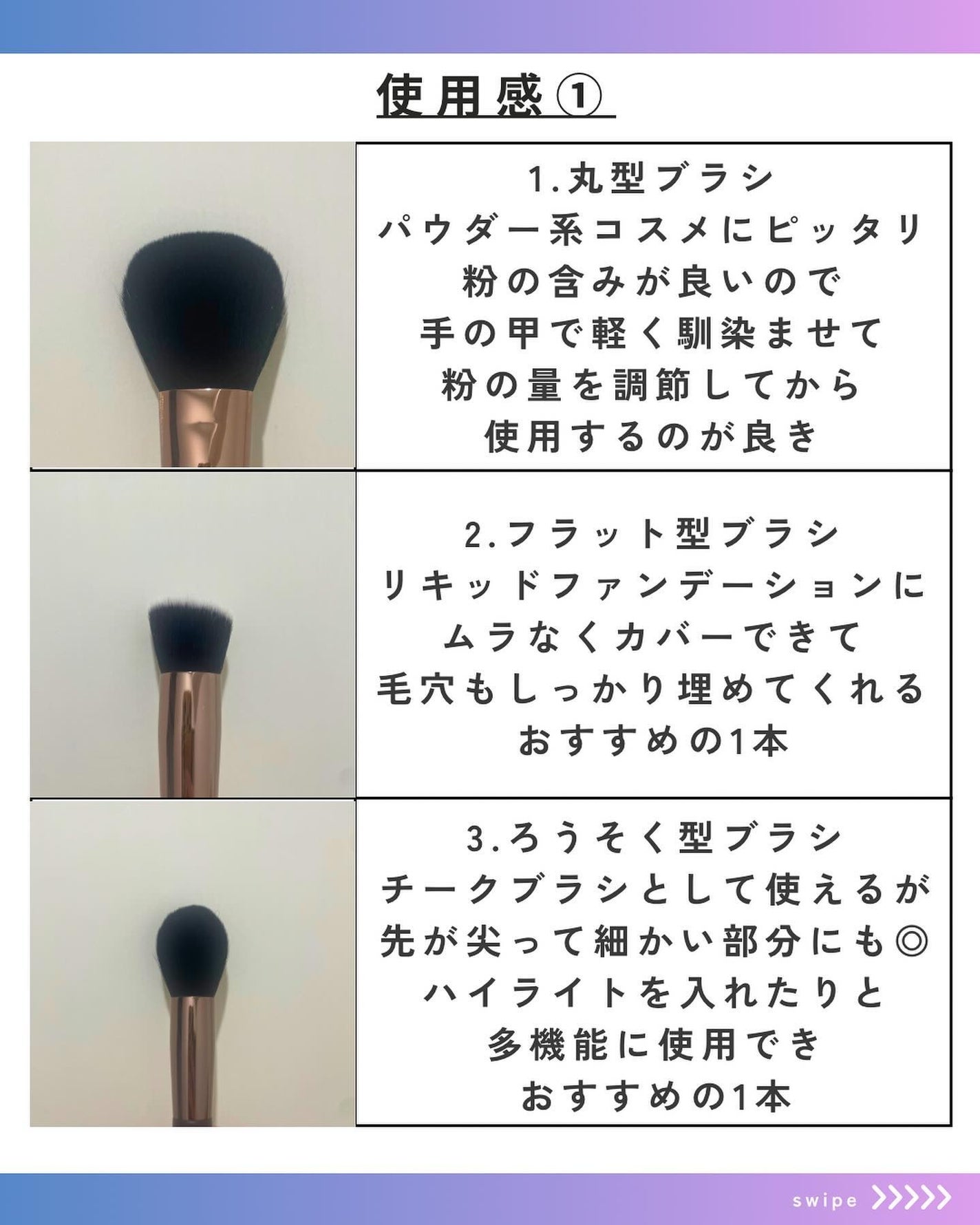 15本メイクブラシセット/SIXPLUS/メイクブラシを使ったクチコミ(2枚目)