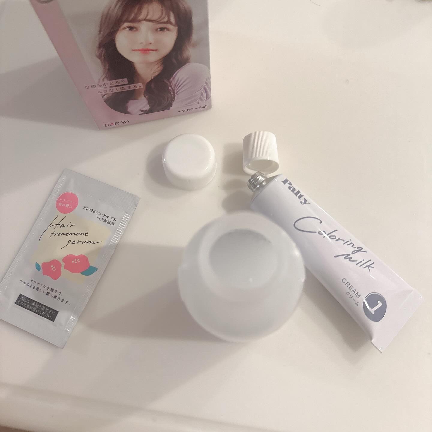 カラーリングミルク/パルティ/ヘアカラーを使ったクチコミ（2枚目）