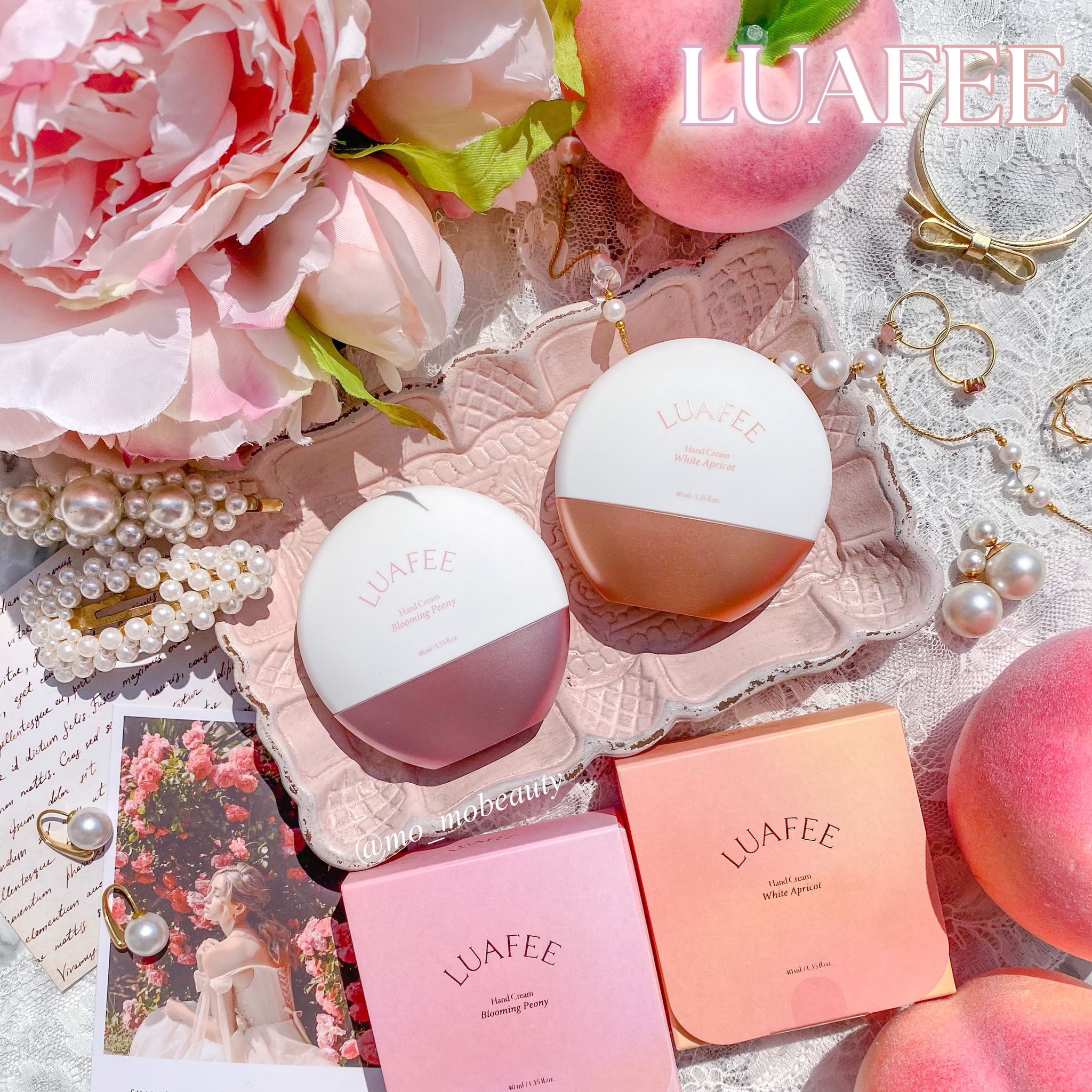 パフュームハンドクリームホワイトアプリコット/LUAFEE/ハンドクリームを使ったクチコミ（1枚目）