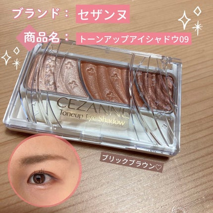 トーンアップアイシャドウ/CEZANNE/アイシャドウパレットを使ったクチコミ(1枚目)